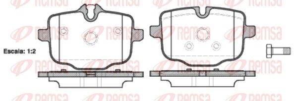 Гальмівні колодки дискові REMSA 143300 - zapix