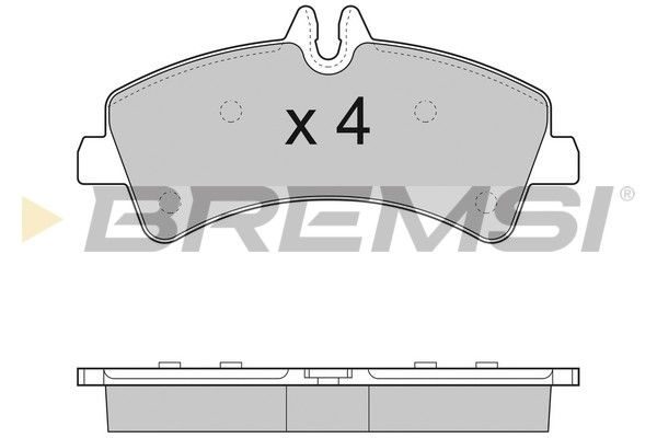 Гальмівні колодки дискові BREMSI BP3291