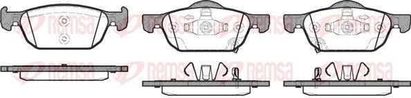 Гальмівні колодки дискові REMSA 138402 - zapix