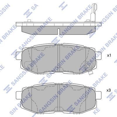 Гальмівні колодки дискові HI-Q SP1777 - zapix