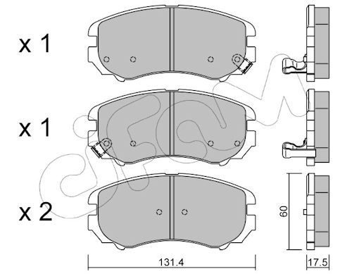Гальмівні колодки дискові CIFAM 8225030 - zapix
