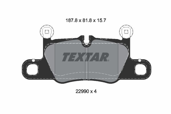Гальмівні колодки дискові TEXTAR 2299001 - zapix