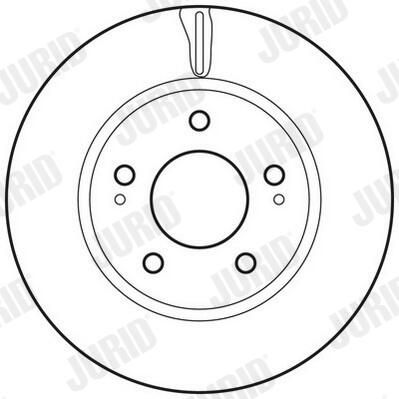 Гальмівний диск JURID 562820JC - zapix