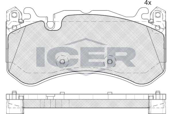 Гальмівні колодки дискові ICER 182079204 - zapix