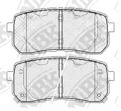 Гальмівні колодки дискові NIBK PN0457 - zapix