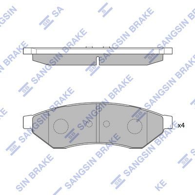 Гальмівні колодки дискові HI-Q SP1252 - zapix