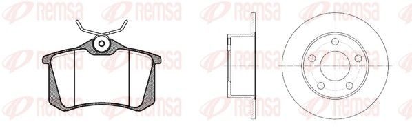 Гальмівні колодки дискові REMSA 826300 - zapix