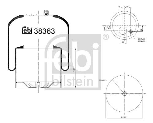 Пневматична підвіска FEBI BILSTEIN 38363 - zapix