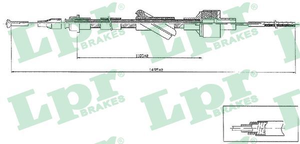 Тросик зчеплення LPR C0103C - zapix