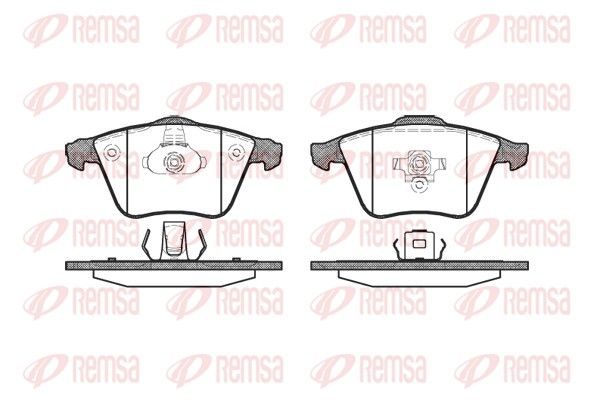 Гальмівні колодки дискові REMSA 096420 - zapix