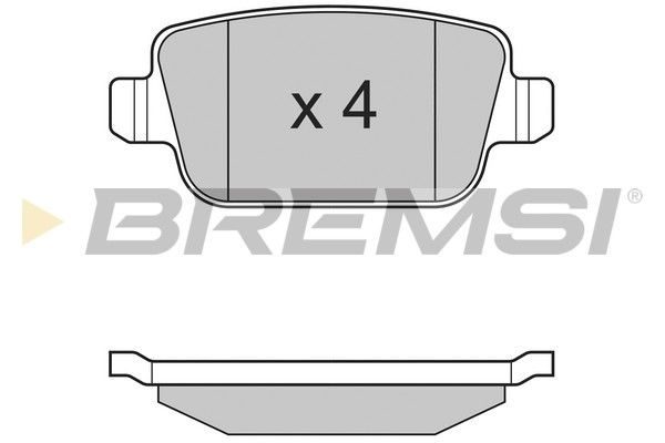 Тормозные колодки дисковые BREMSI BP3300