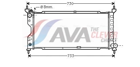Радіатор охолодження двигуна AVA QUALITY COOLING OLA2185 - zapix