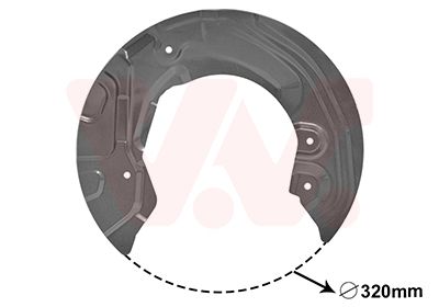Захист гальмівного диска VAN WEZEL 0627371 - zapix