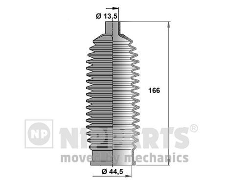 Пильник рульової рейки NIPPARTS J2841014 - zapix