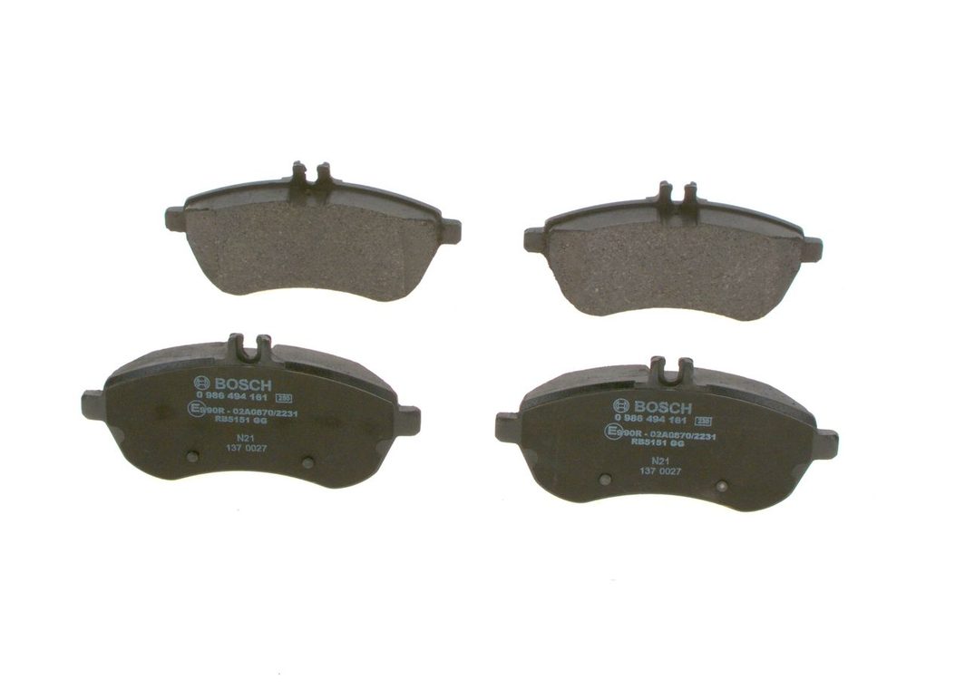 Гальмівні колодки дискові BOSCH 0986494161 - zapix