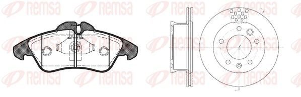 Гальмівні колодки дискові REMSA 857801 - zapix