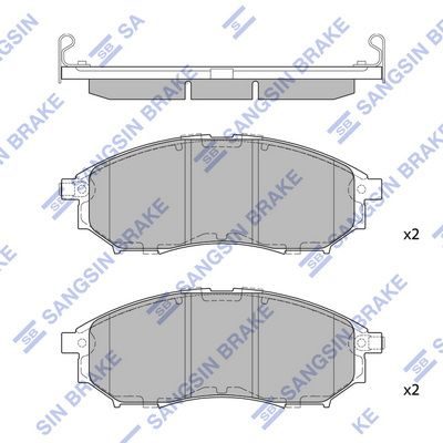 Гальмівні колодки дискові HI-Q SP1249 - zapix