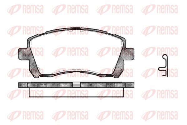 Гальмівні колодки дискові REMSA 065502 - zapix