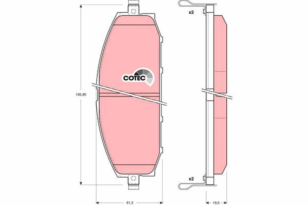 Гальмівні колодки дискові TRW GDB3222 - zapix