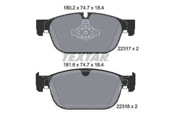 Гальмівні колодки дискові TEXTAR 2231701