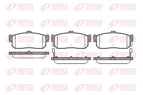 Гальмівні колодки дискові REMSA 036622 - zapix