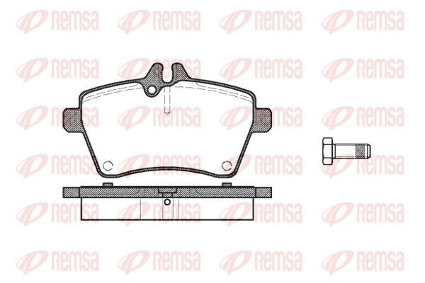 Гальмівні колодки дискові REMSA 114400 - zapix
