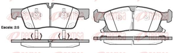 Гальмівні колодки дискові REMSA 143002 - zapix
