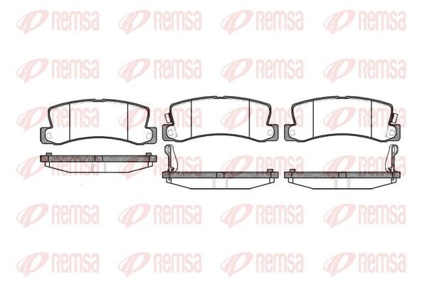 Гальмівні колодки дискові REMSA 021422 - zapix