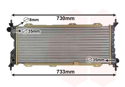 Радіатор охолодження двигуна VAN WEZEL 37002185 - zapix