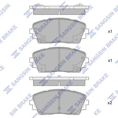 Тормозные колодки дисковые HI-Q SP1405