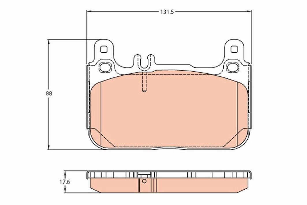 Гальмівні колодки дискові TRW GDB2118 - zapix