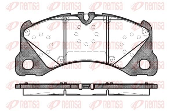 Гальмівні колодки дискові REMSA 134540 - zapix