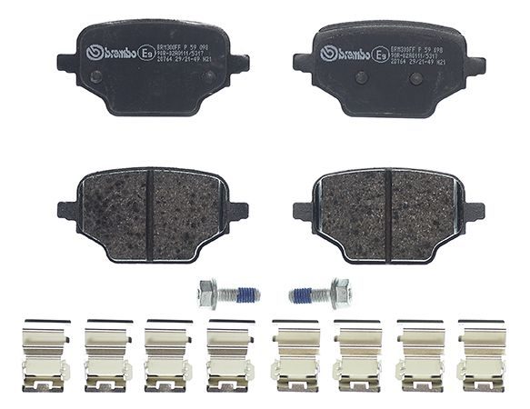 Гальмівні колодки дискові BREMBO P59098 - zapix