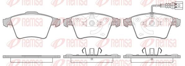 Гальмівні колодки дискові REMSA 104511 - zapix