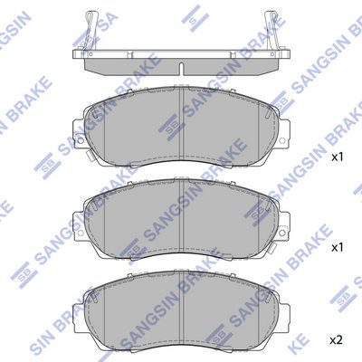 Гальмівні колодки дискові HI-Q SP2115A - zapix