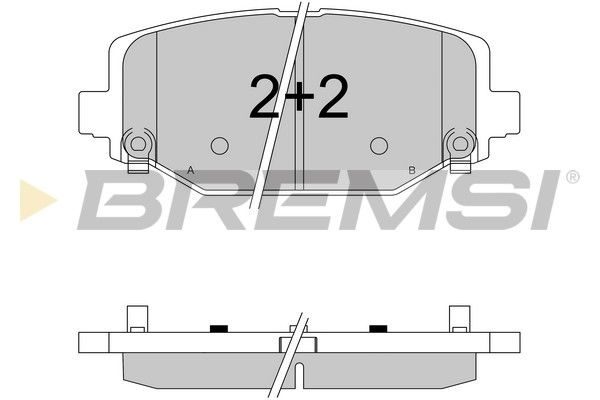 Тормозные колодки дисковые BREMSI BP3544