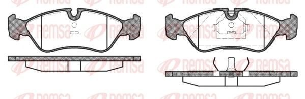 Гальмівні колодки дискові REMSA 028610 - zapix