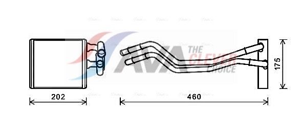 Радіатор пічки AVA QUALITY COOLING FDA6455 - zapix