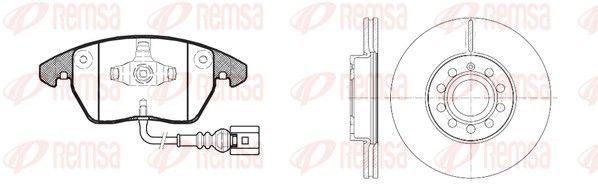 Гальмівні колодки дискові REMSA 8103000 - zapix