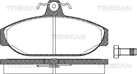 Гальмівні колодки дискові TRISCAN 811027150 - zapix