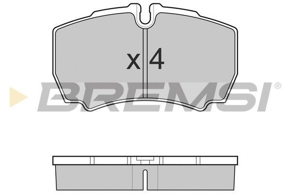 Гальмівні колодки дискові BREMSI BP3025 - zapix