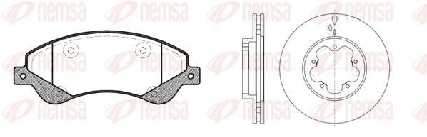 Гальмівні колодки дискові REMSA 8125100 - zapix