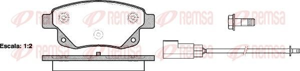 Гальмівні колодки дискові REMSA 125202 - zapix