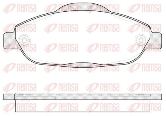 Гальмівні колодки дискові REMSA 132300 - zapix