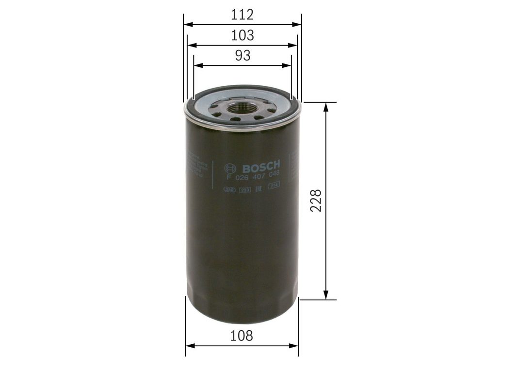 Оливний фільтр BOSCH F026407048 - zapix