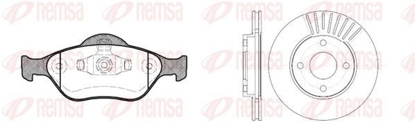 Гальмівні колодки дискові REMSA 876600 - zapix