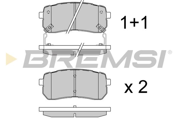 Гальмівні колодки дискові BREMSI BP3337 - zapix