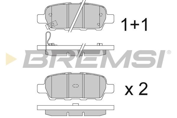 Гальмівні колодки дискові BREMSI BP3395