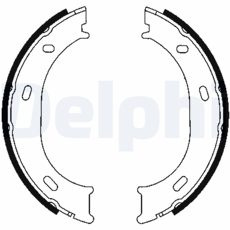 Тормозные колодки ручника (барабанные) DELPHI LS1905