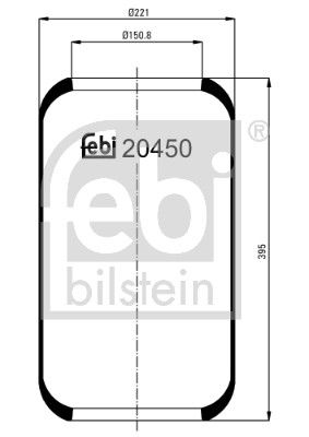 Пневматична підвіска FEBI BILSTEIN 20450 - zapix